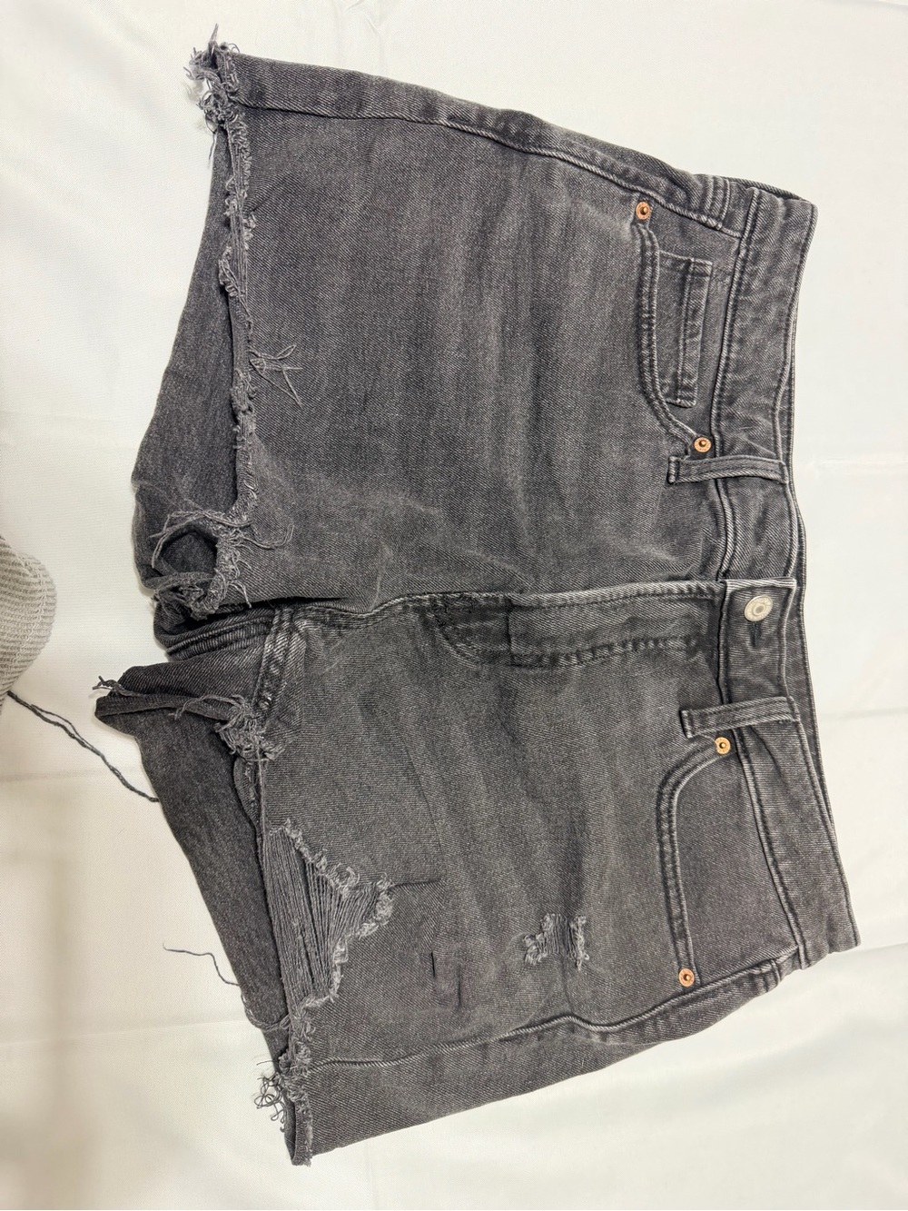 Distressed Black Denim Women's Shorts Old Navy